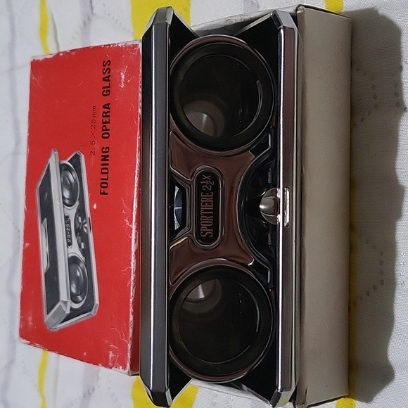 Opera Glasses Red and Silver